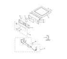 Whirlpool WGD86HEBW0 top and console parts diagram