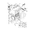 Whirlpool WGD86HEBW0 cabinet parts diagram