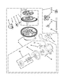 Pump, washarm and motor parts