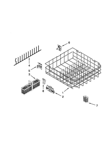 Lower rack parts