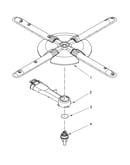 Lower washarm and strainer parts