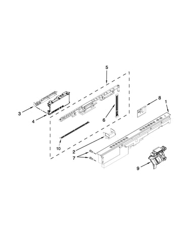Control panel and latch parts
