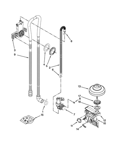 Fill, drain and overfill parts