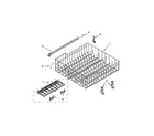 Whirlpool 7WDT790SAYM3 upper rack and track parts diagram