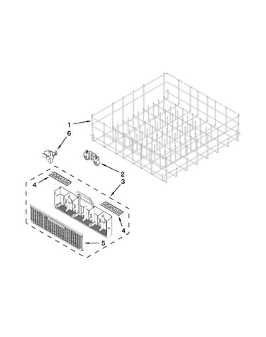 Lower rack parts