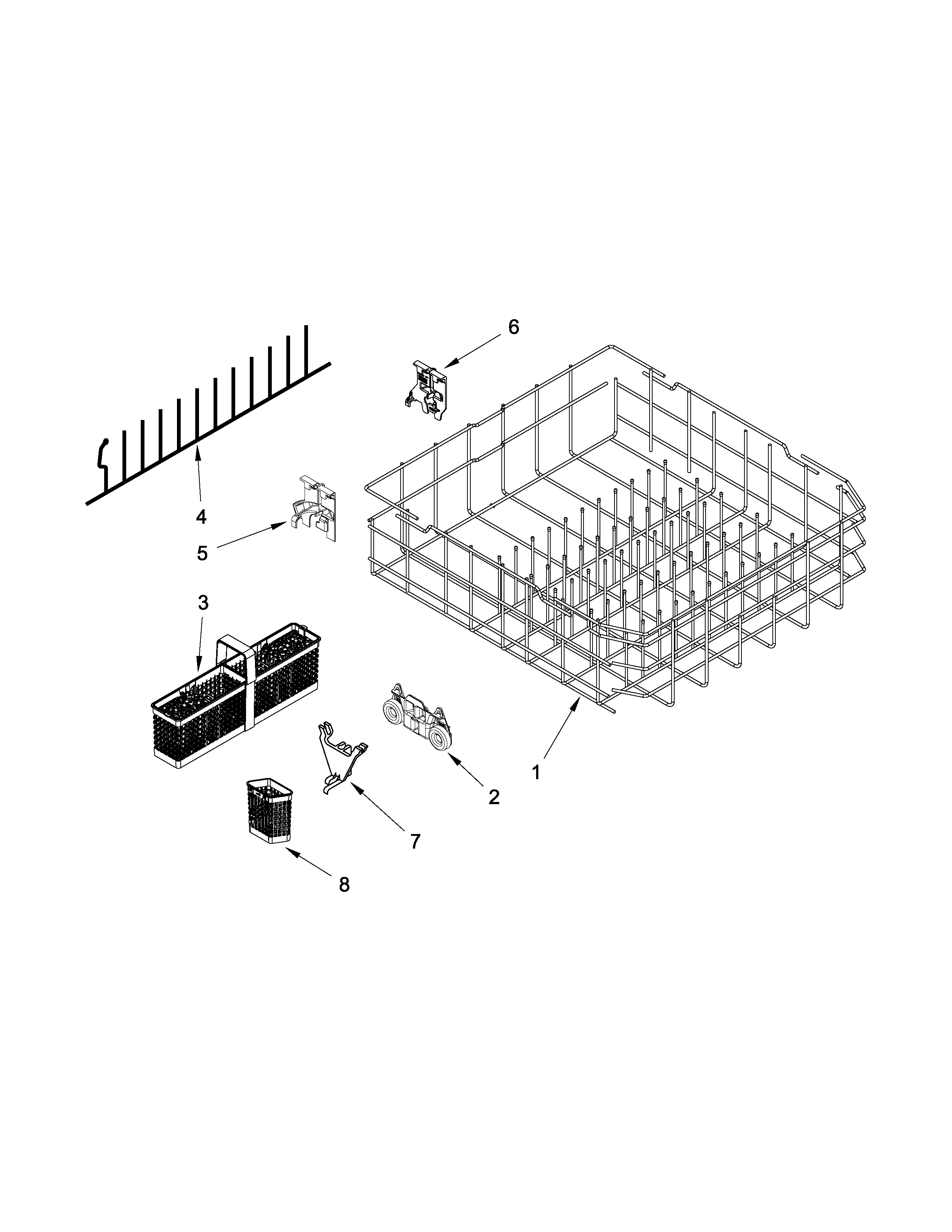 LOWER RACK PARTS