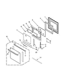 Oven door parts