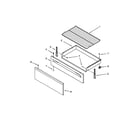 Amana AER6011VAW0 drawer and broiler parts diagram