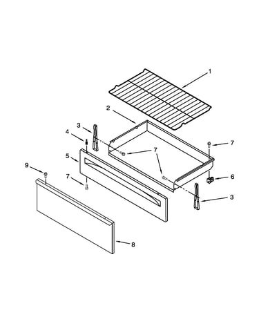 Drawer and broiler parts