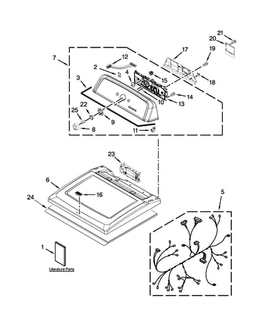 Top and console parts