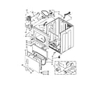 Maytag 7MMGDX600BW0 cabinet parts diagram