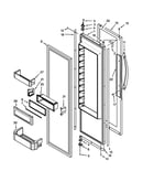 Refrigerator door parts