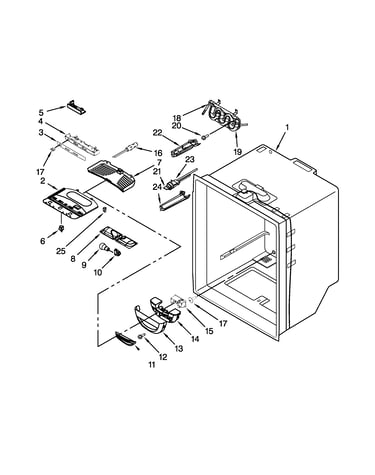 Refrigerator liner parts