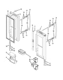 Refrigerator door parts