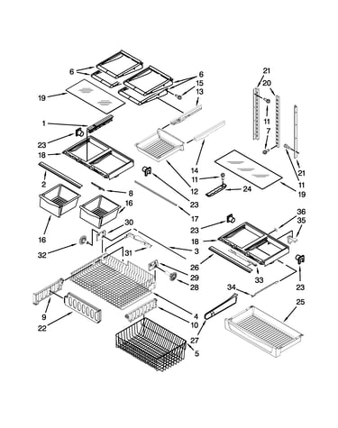 Shelf parts