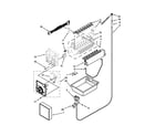 Whirlpool GX5FHTXVY00 icemaker parts diagram