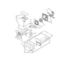 KitchenAid KFXS25RYWH1 motor and ice container parts diagram