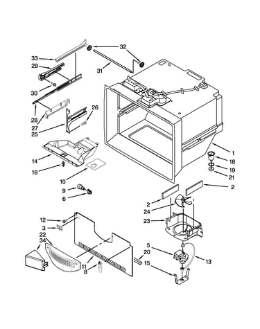 Freezer liner parts