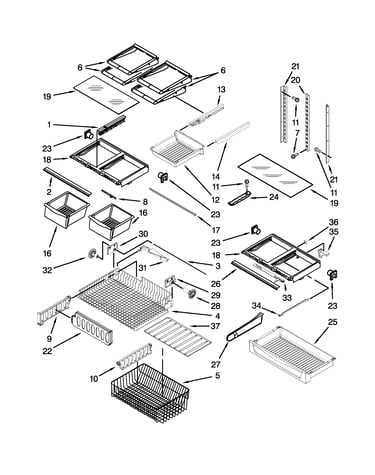 Shelf parts