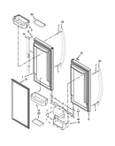 Refrigerator door parts