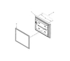 KitchenAid KBFS22EWWH5 freezer door parts diagram