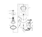 Roper RTW4640YQ1 basket and tub parts diagram