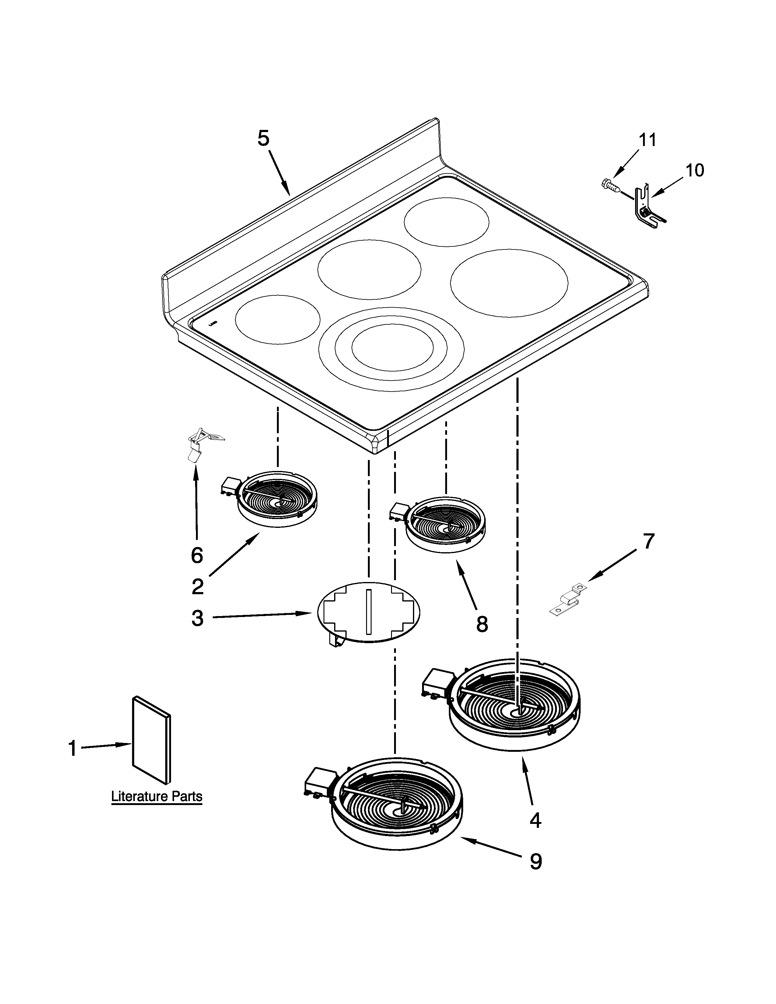 COOKTOP PARTS