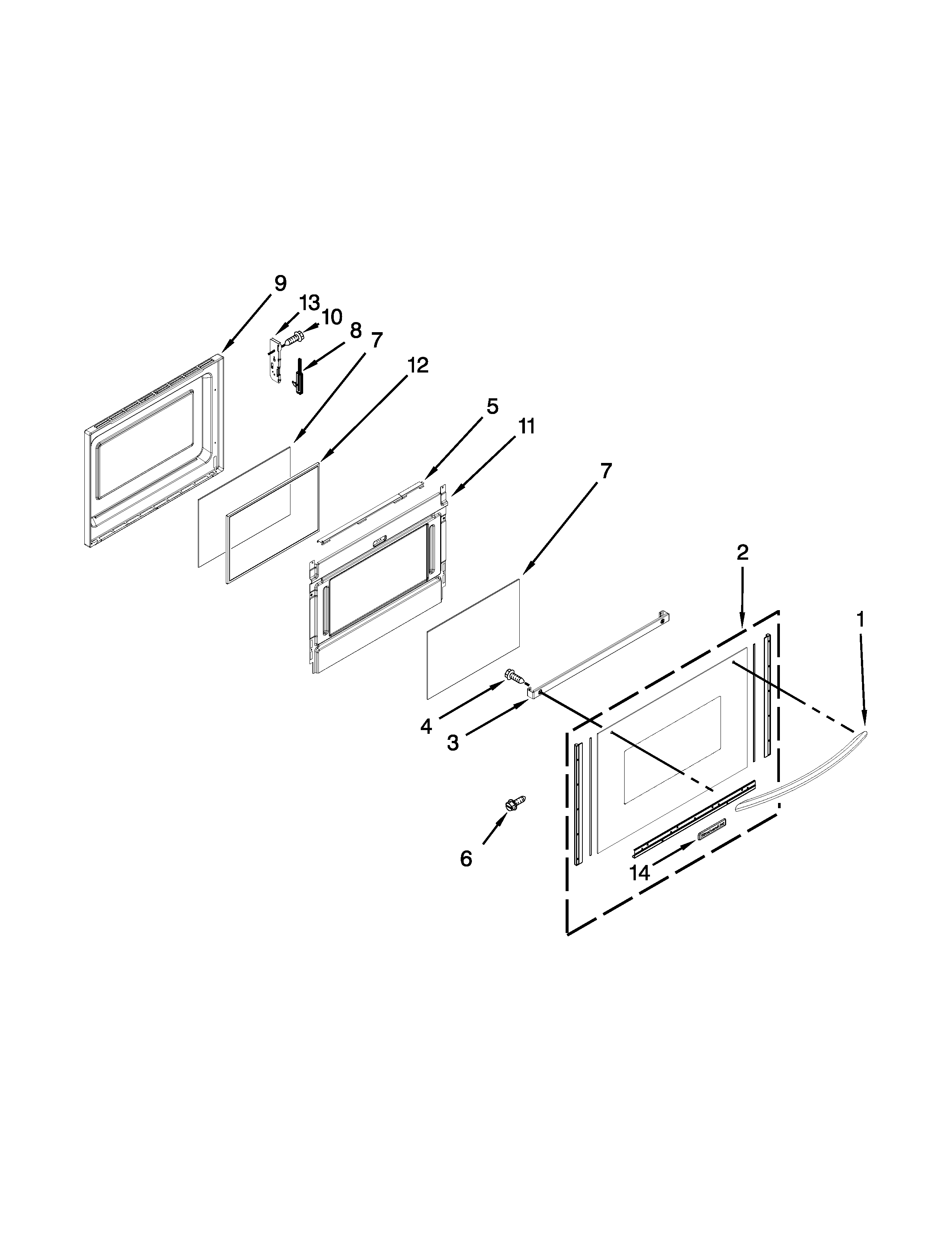 Lower door parts