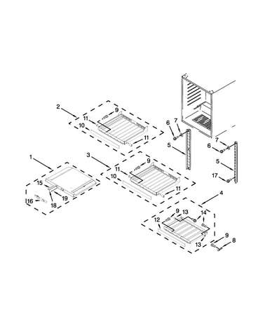 Shelf parts