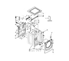 Maytag MHW9000YW0 top and cabinet parts diagram