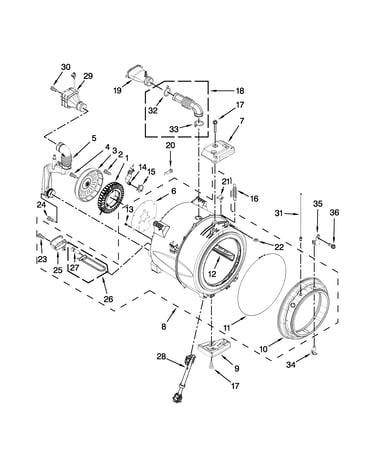 Tub and basket parts
