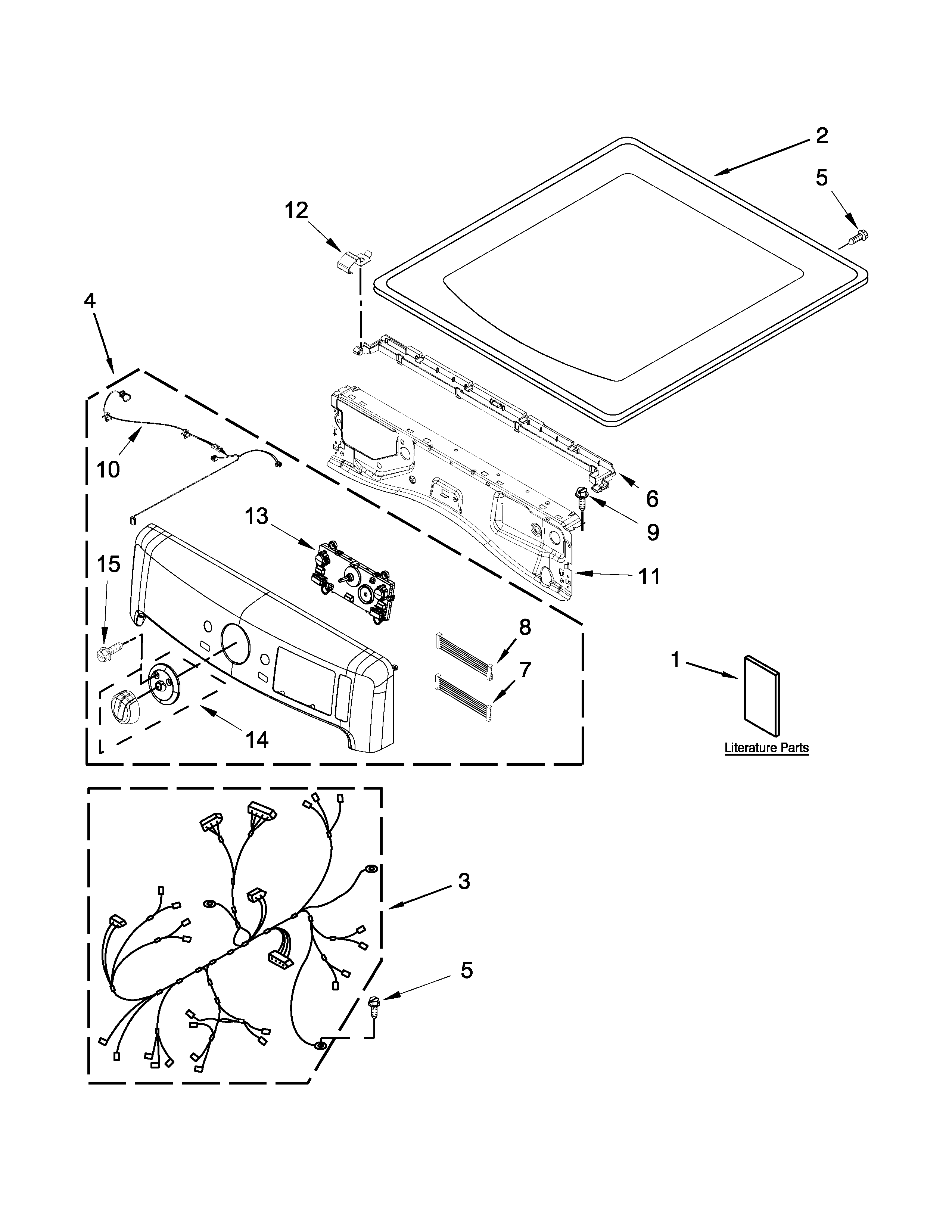 Top and console parts