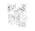 Maytag YMED6000XG1 cabinet parts diagram