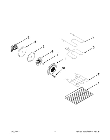 Internal oven parts