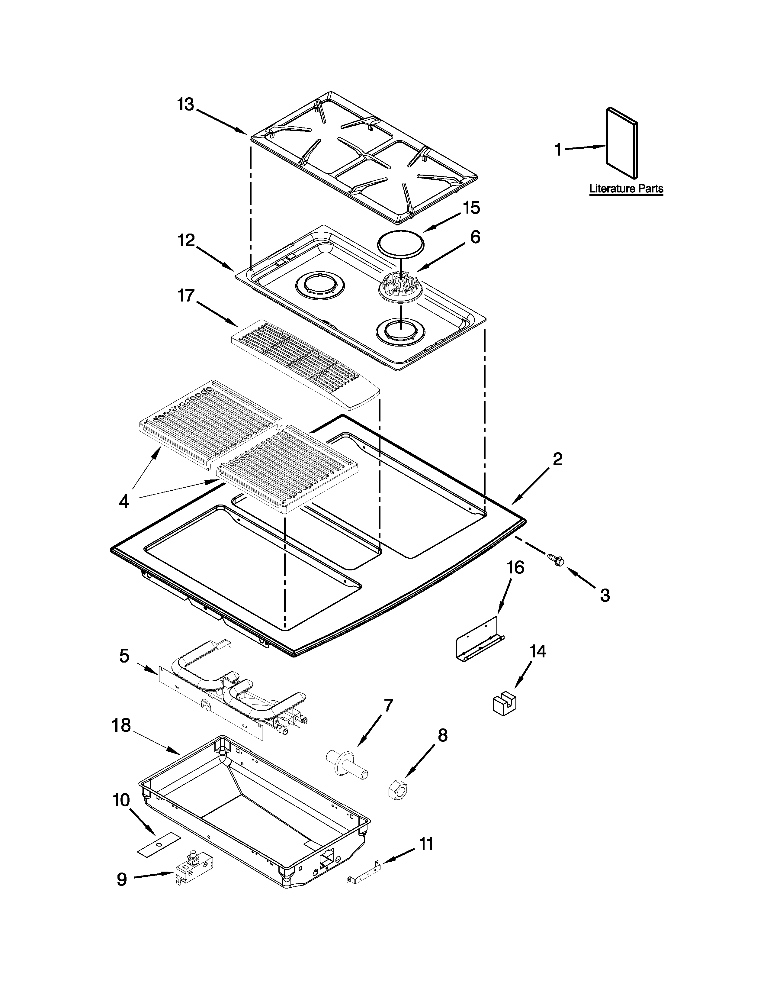 Cooktop parts