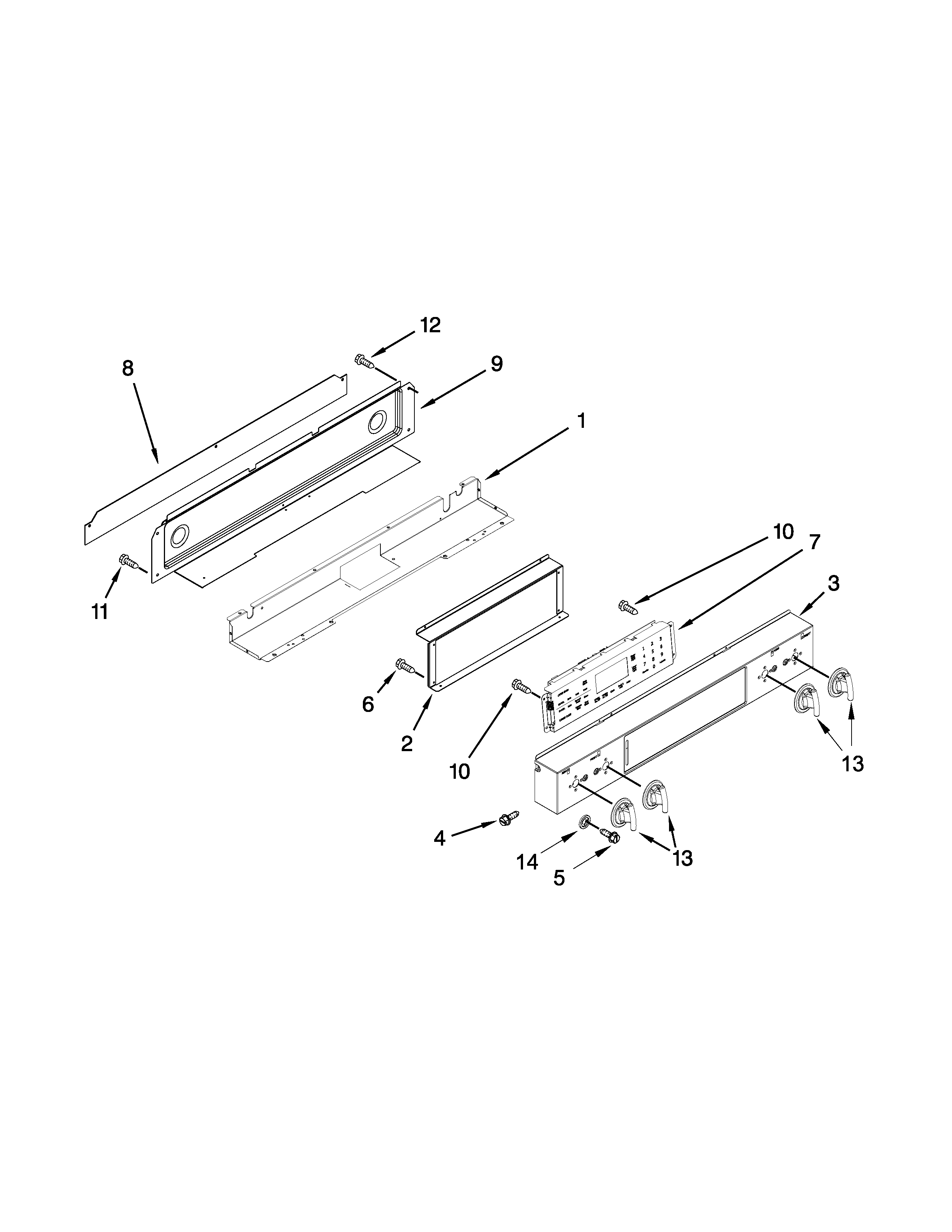 Control panel parts