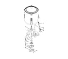 Amana NTW4600YQ0 gearcase, motor and pump parts diagram