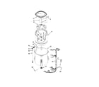 Maytag MVWX700XL2 basket and tub parts diagram