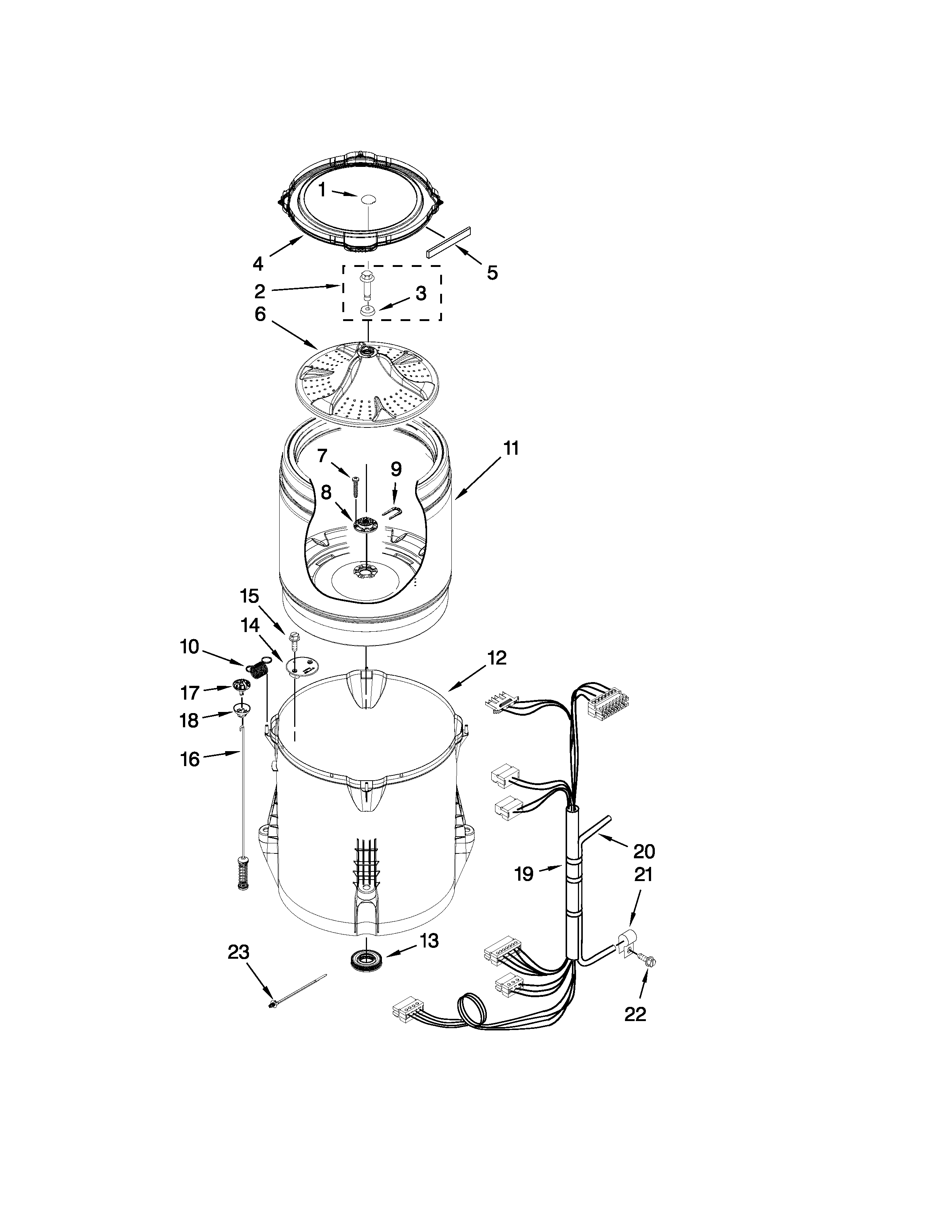 Basket and tub parts