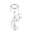 Maytag MVWX700XL2 gearcase, motor and pump parts diagram