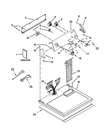 Top and console parts