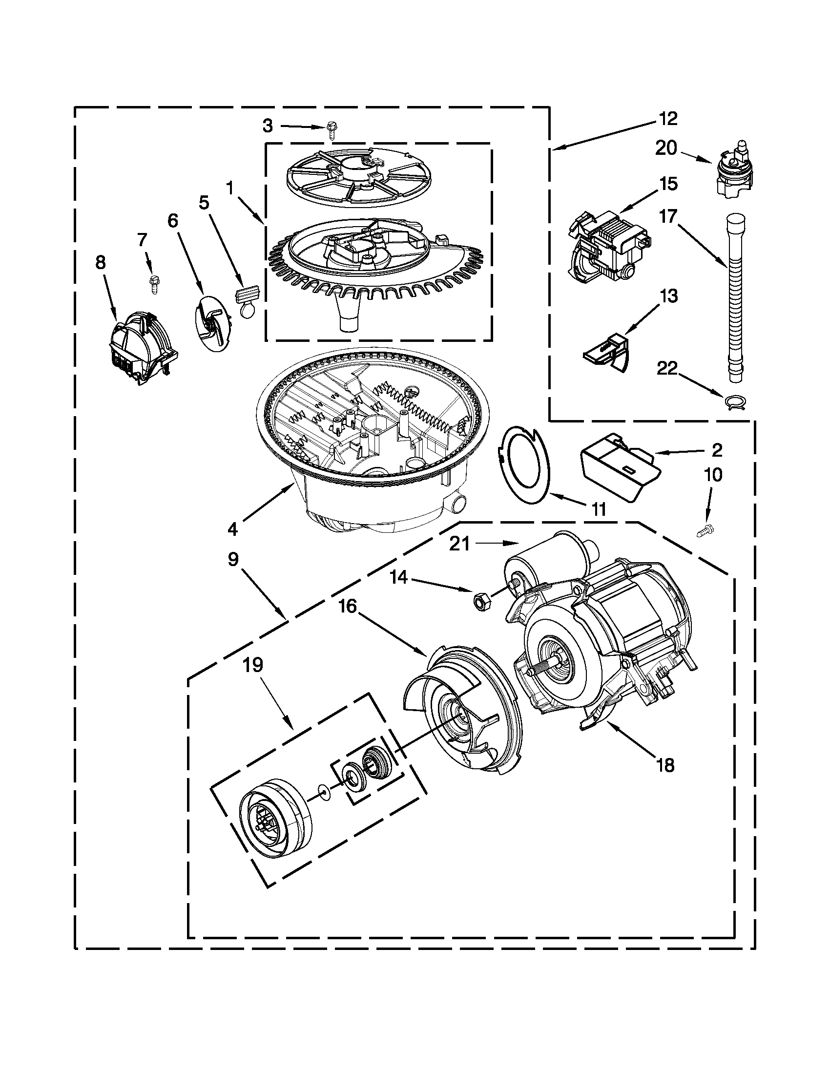 Pump and motor parts