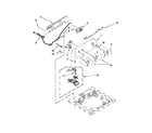 Admiral ATW4676BQ0 controls and water inlet parts diagram