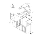 Amana NTW4701BQ0 top and cabinet parts diagram