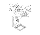 Amana NTW4701BQ0 controls and water inlet parts diagram