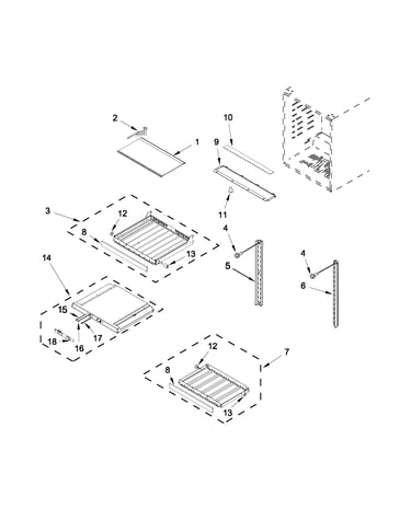 Shelf parts