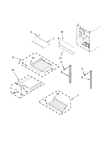 Shelf parts