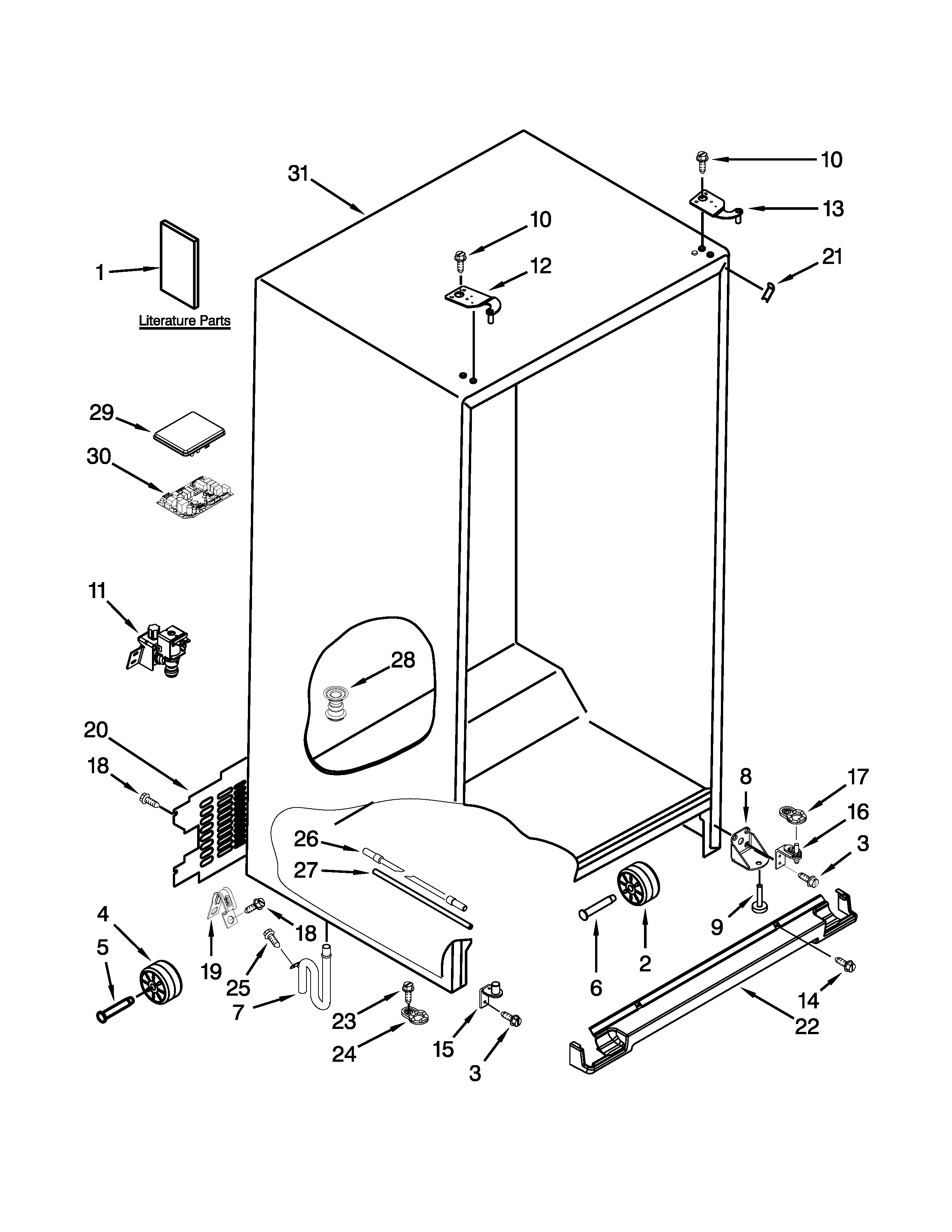 Cabinet parts