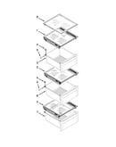Refrigerator shelf parts