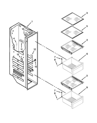 Freezer liner parts